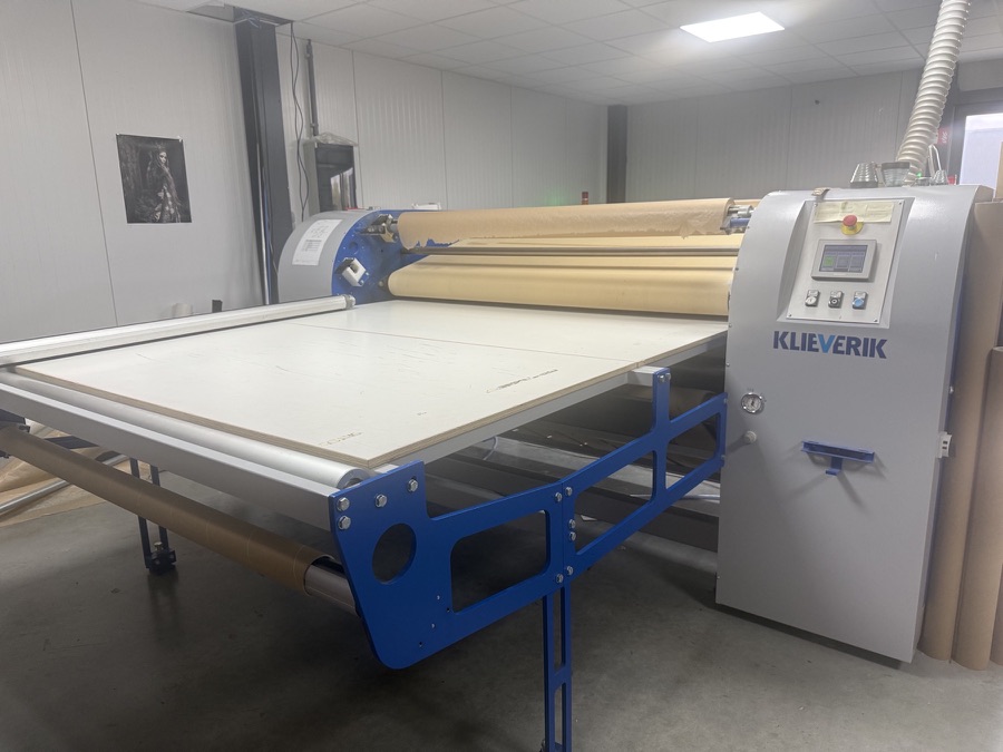 Klieverik kalander voor textielproductie bij GFD